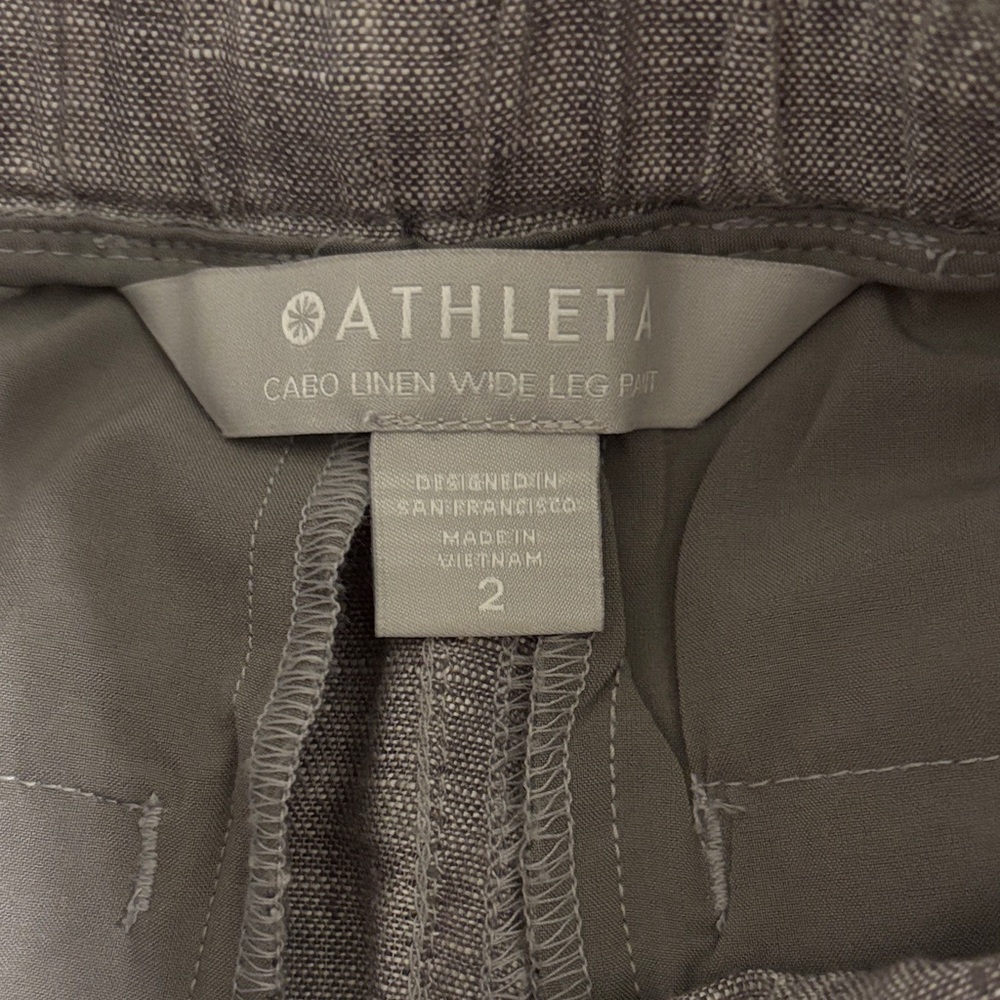 Athleta Cabo Linen Wide Leg Pant. Size 2. - Picture 6 of 13